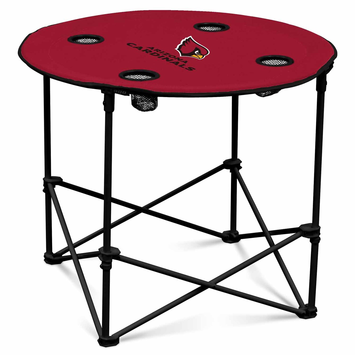 Arizona Cardinals NFL Portable Round Tailgate Table With Carrying Bag - Cardinal