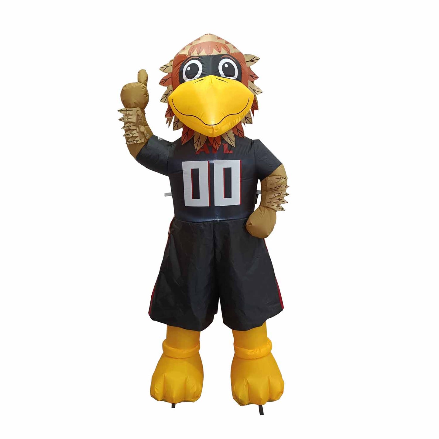 Atlanta Falcons NFL Team Mascot 7FT Yard Inflatable With LED Lights - Black