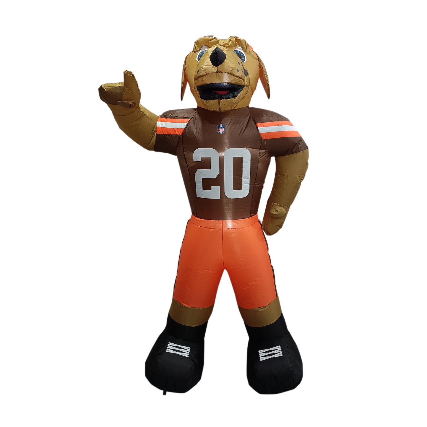 Cleveland Browns NFL Team Mascot 7FT Yard Inflatable With LED Lights - Brown