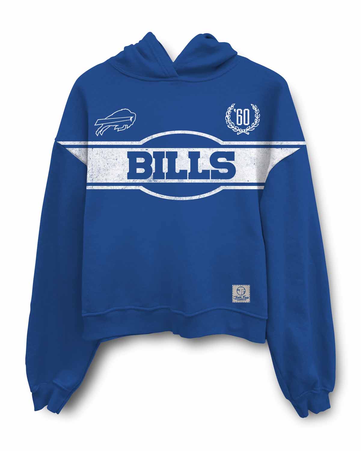 Buffalo Bills Junk Food NFL Women's Franchise Oversized Heritage Crop Hoodie - Royal