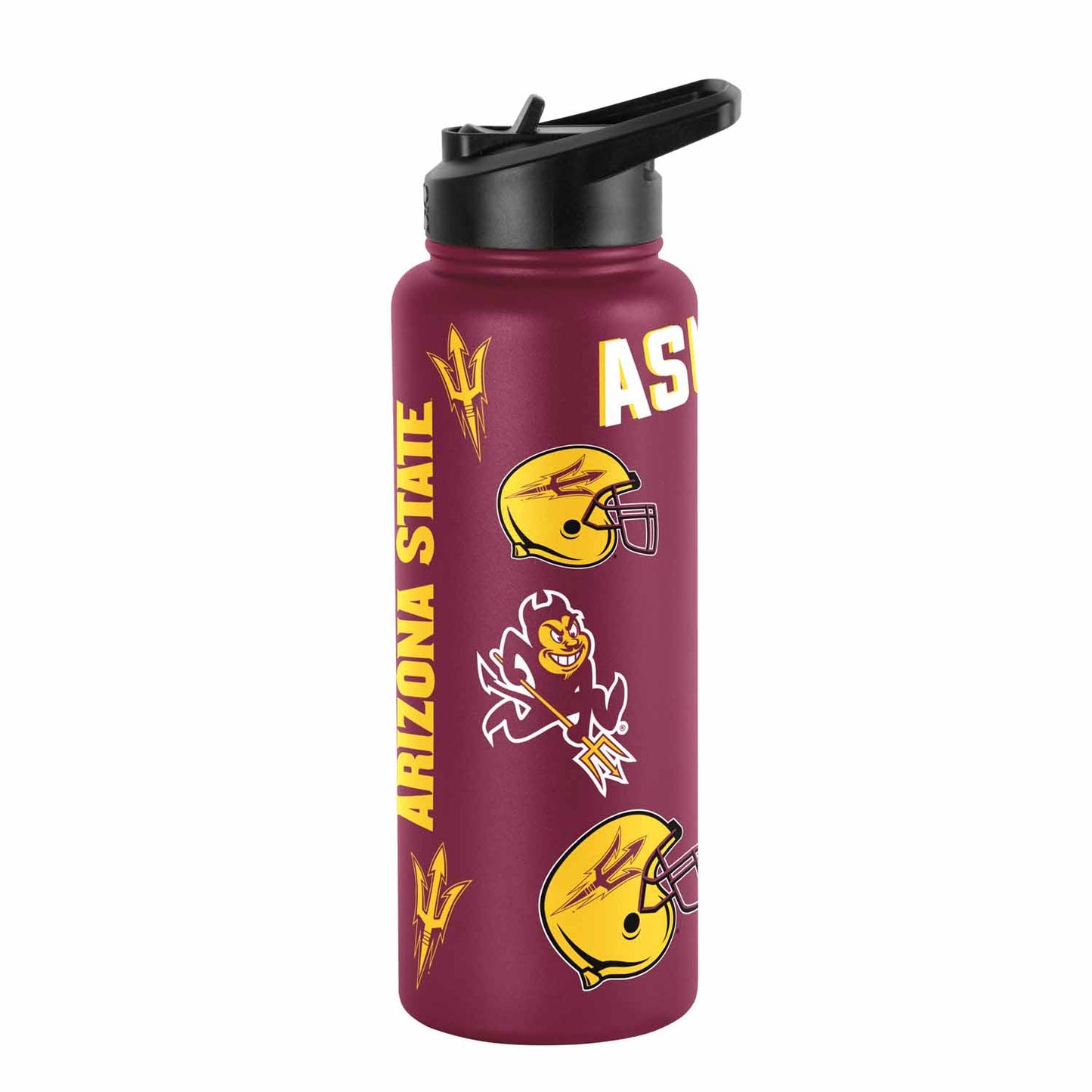 Arizona State Sun Devils NCAA 34oz Quencher Stainless Steel Insulated Water Bottle - Maroon