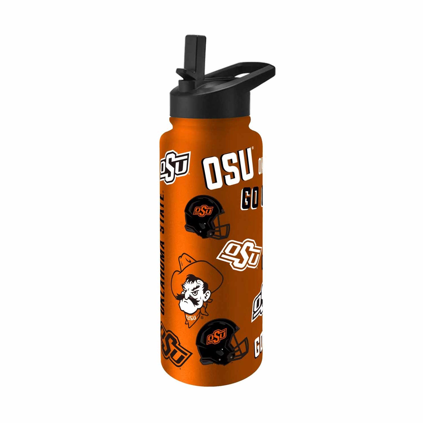 Oklahoma State Cowboys NCAA 34oz Quencher Stainless Steel Insulated Water Bottle - Orange
