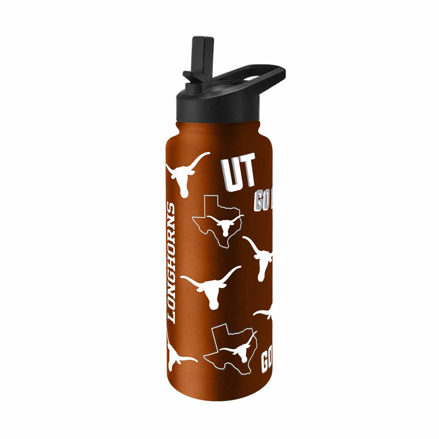 Texas Longhorns NCAA 34oz Quencher Stainless Steel Insulated Water Bottle - Texas Orange
