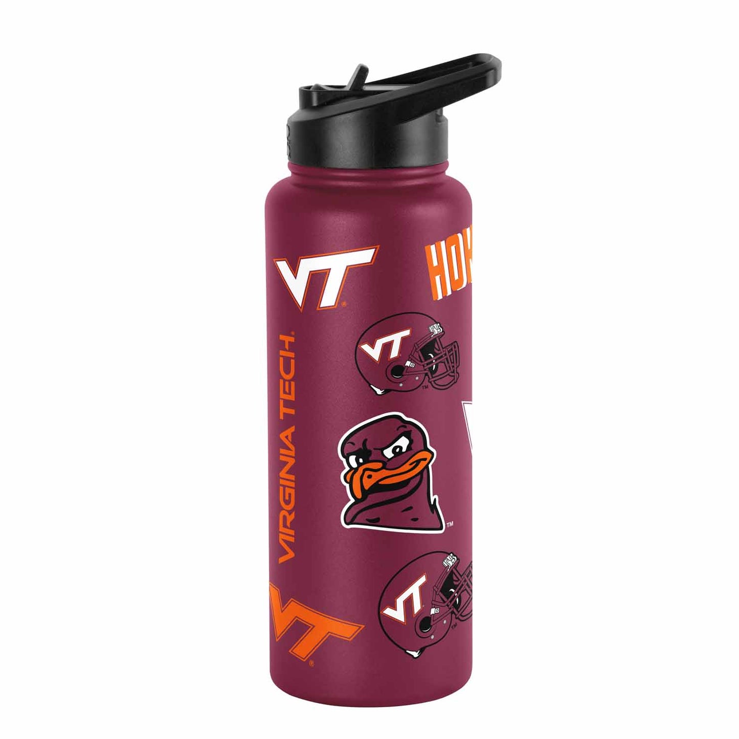 Virginia Tech Hokies NCAA 34oz Quencher Stainless Steel Insulated Water Bottle - Maroon