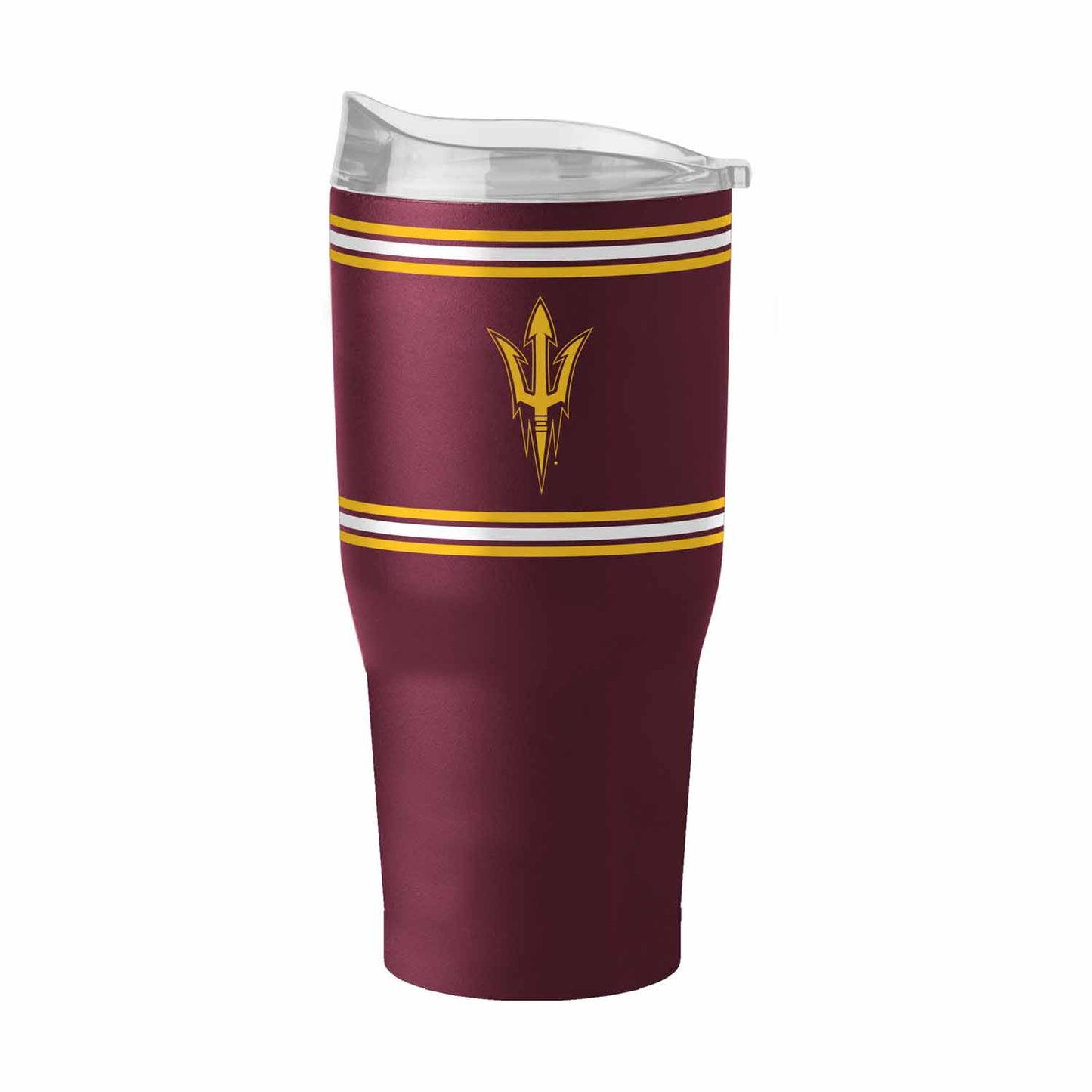 Arizona State Sun Devils NCAA 30 oz Stripe Powder Coat Tumbler Vacuum Insulated - Maroon
