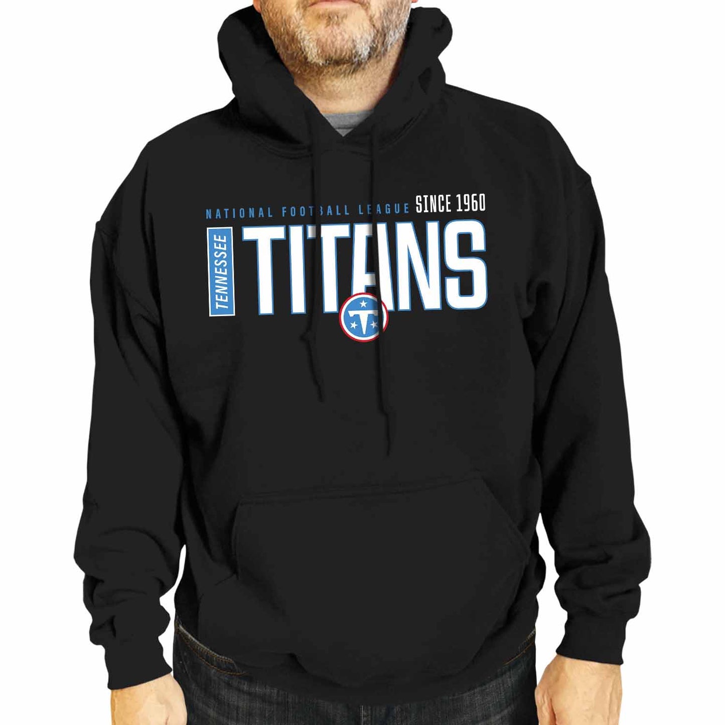 Tennessee Titans NFL Adult Unisex Modern Endzone Soft Fleece Hooded Sweatshirt - Black