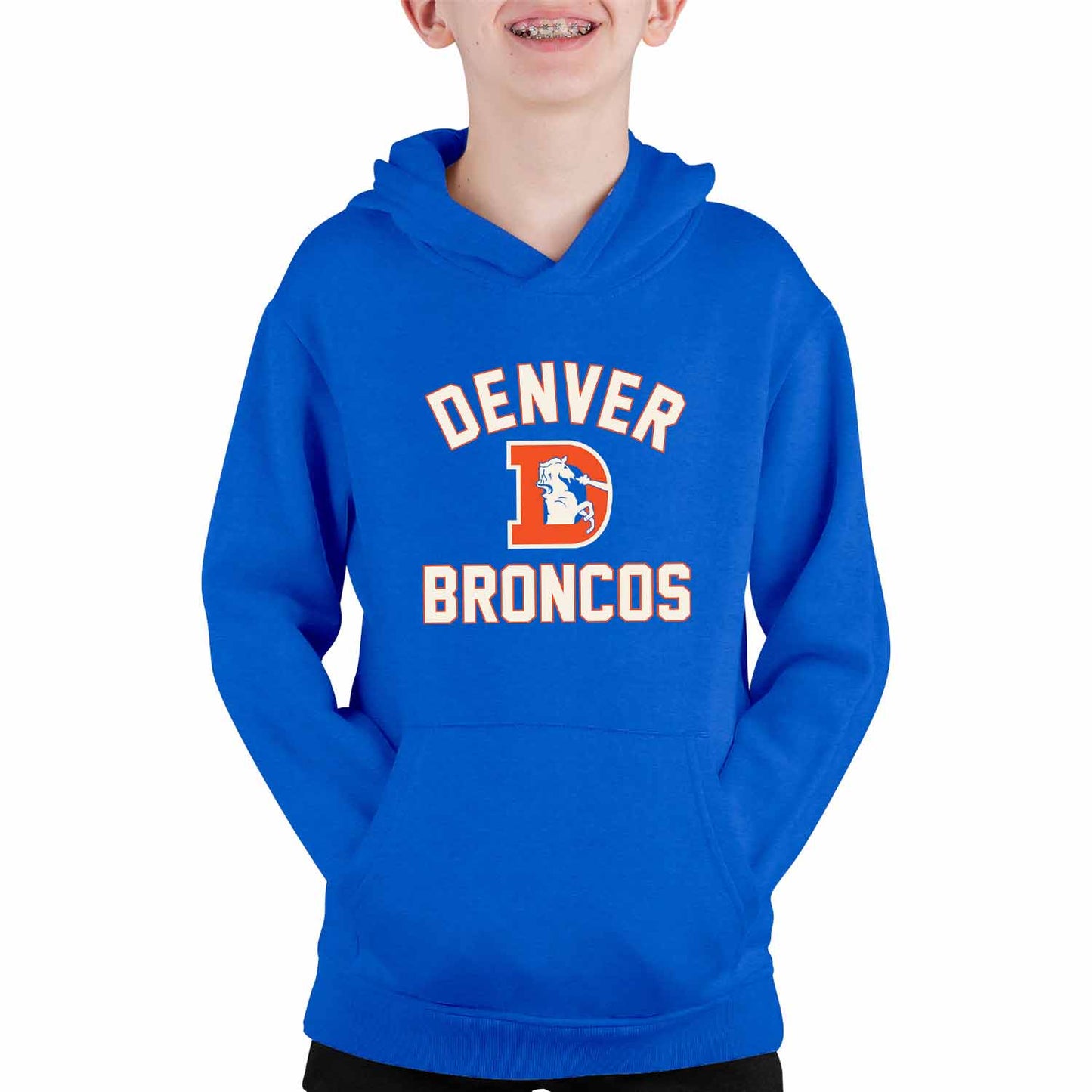 Denver Broncos NFL Youth Gameday Hooded Sweatshirt - Royal