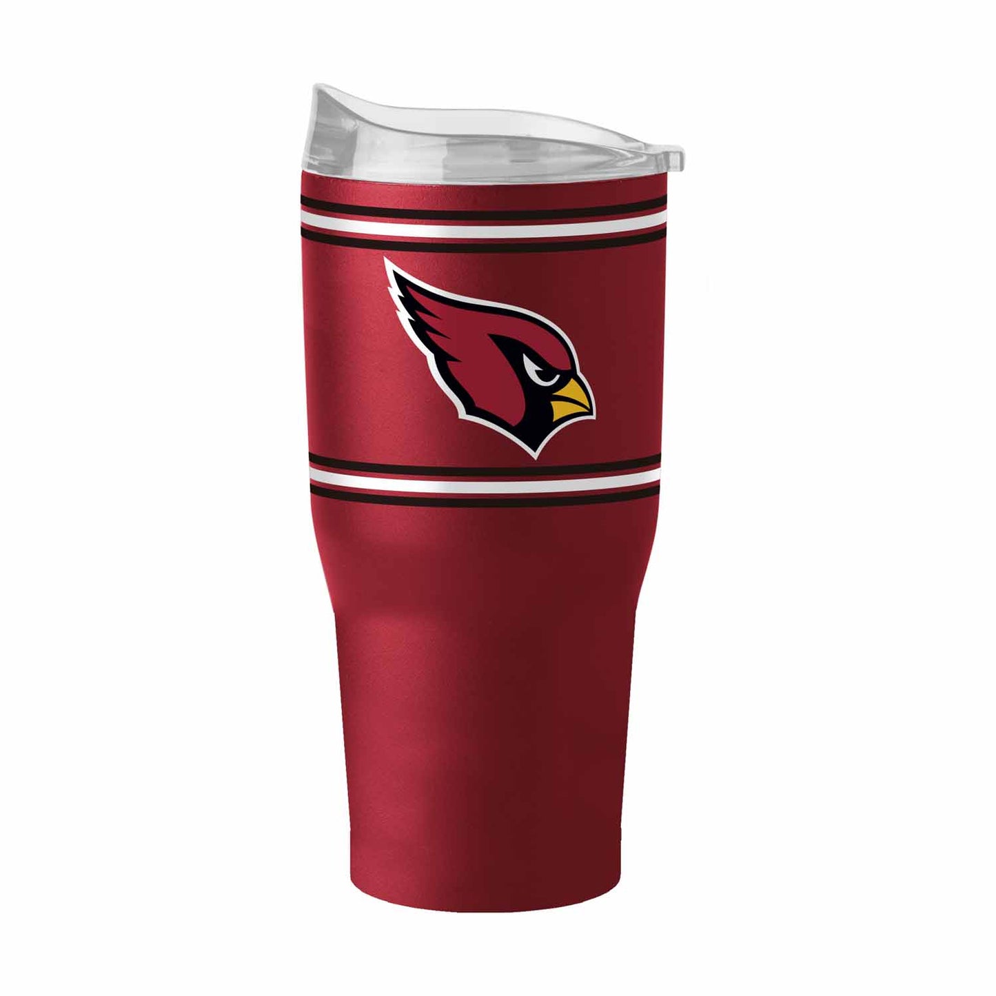Arizona Cardinals 30 oz Stripe Powder Coat Tumbler Vacuum Insulated - Cardinal