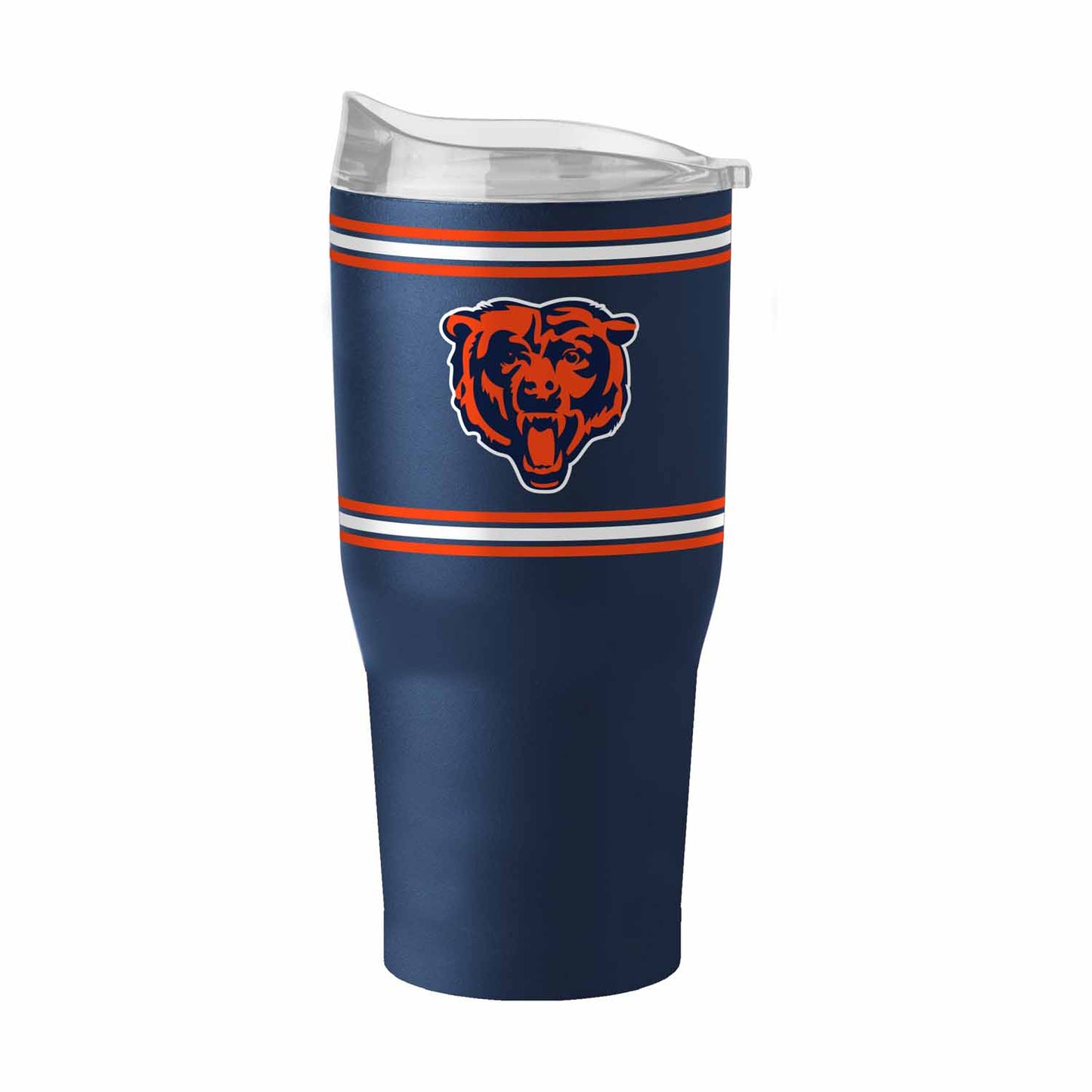 Chicago Bears 30 oz Stripe Powder Coat Tumbler Vacuum Insulated - Navy