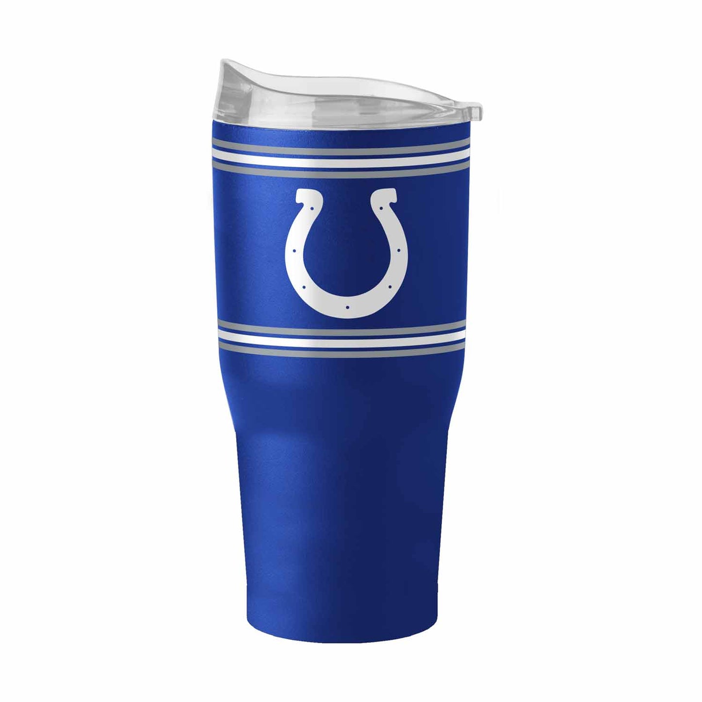 Indianapolis Colts 30 oz Stripe Powder Coat Tumbler Vacuum Insulated - Royal
