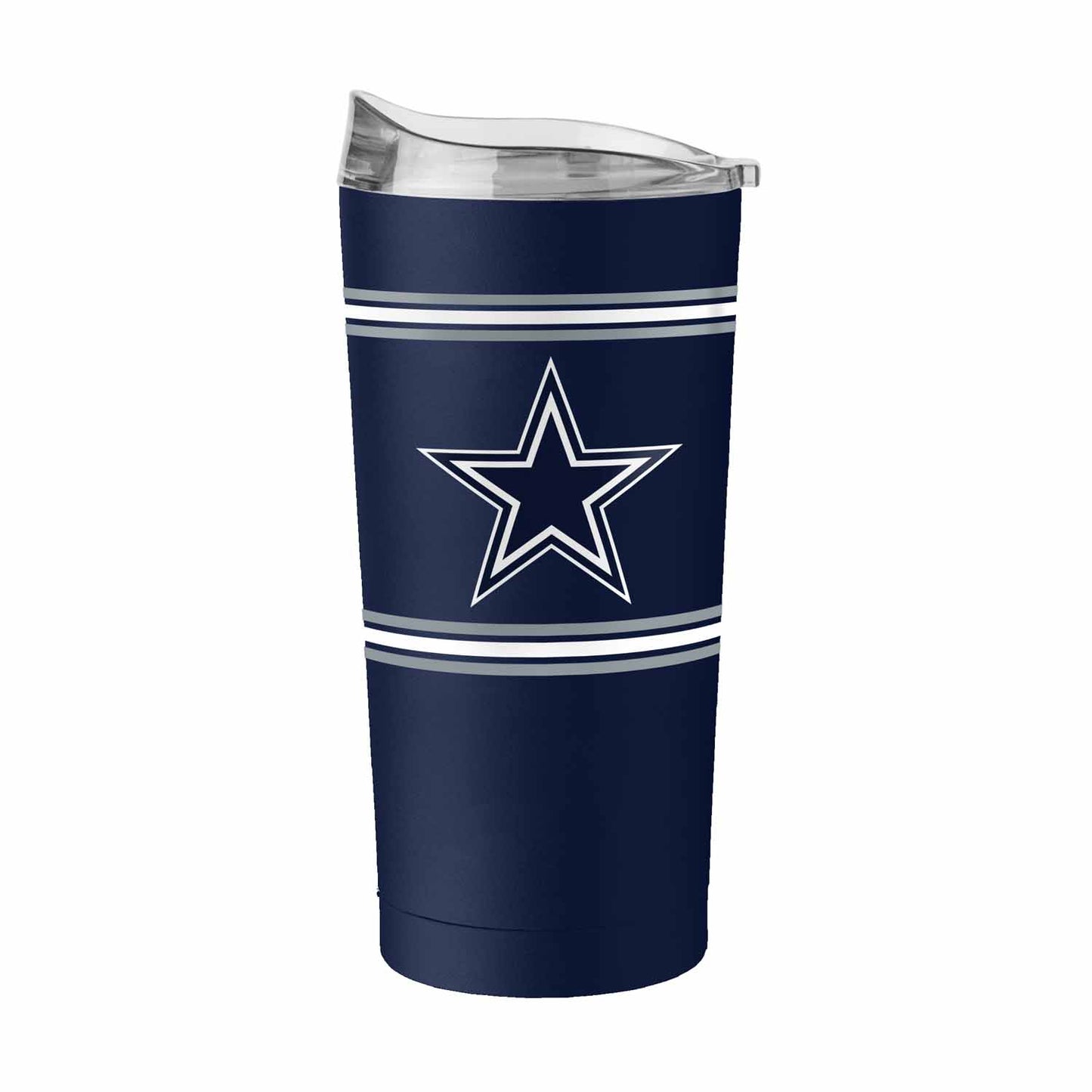 Dallas Cowboys 20 oz Stripe Powder Coat Tumbler Vacuum Insulated - Navy