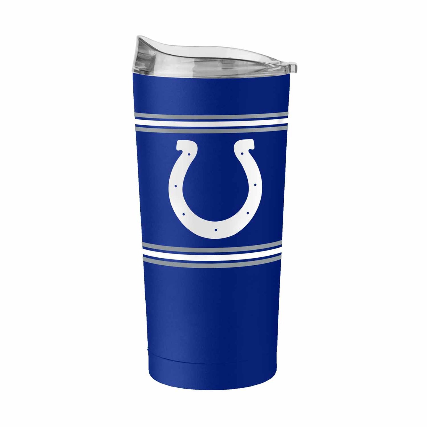Indianapolis Colts 20 oz Stripe Powder Coat Tumbler Vacuum Insulated - Royal