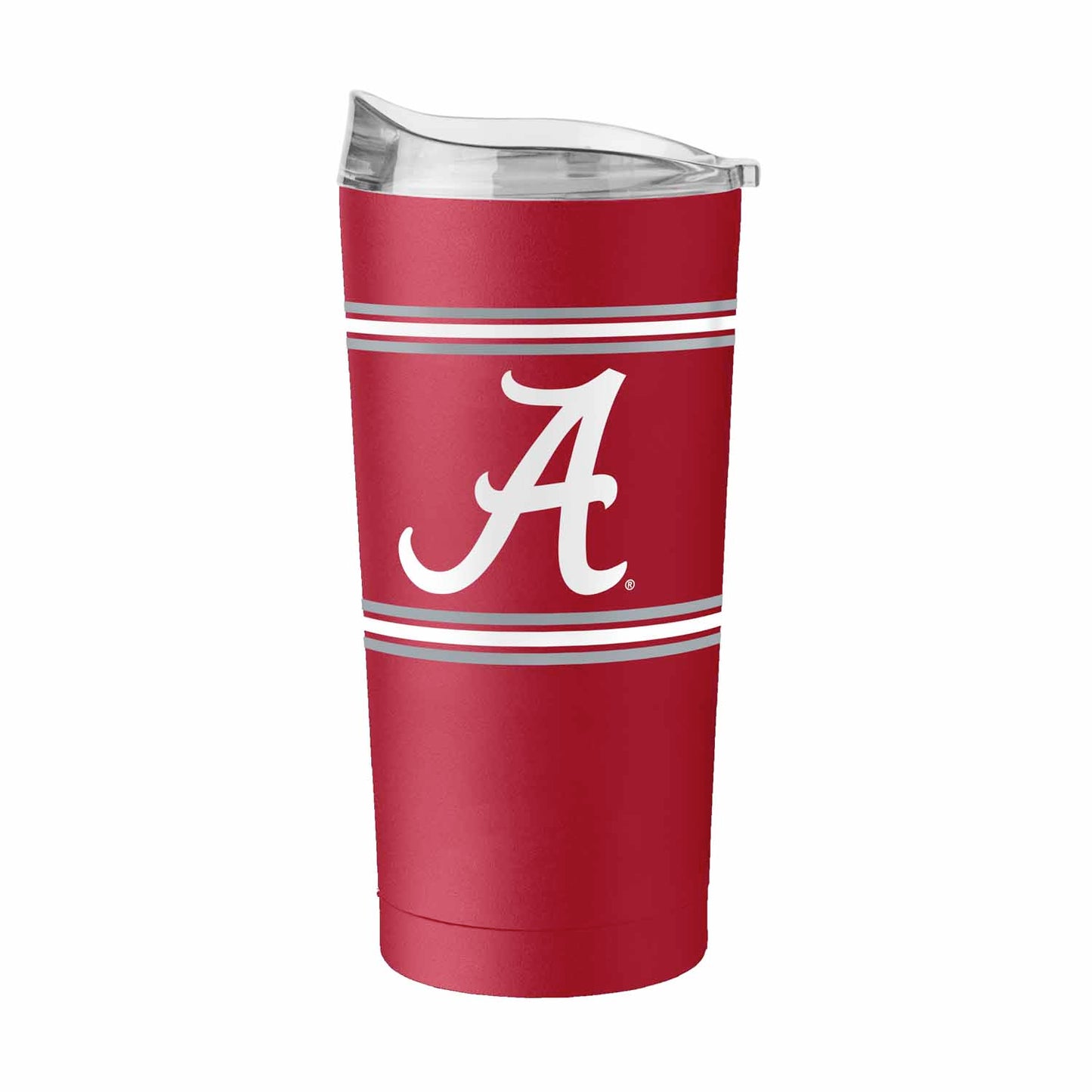 Alabama Crimson Tide 20 oz Stripe Powder Coat Tumbler Vacuum Insulated - Cardinal