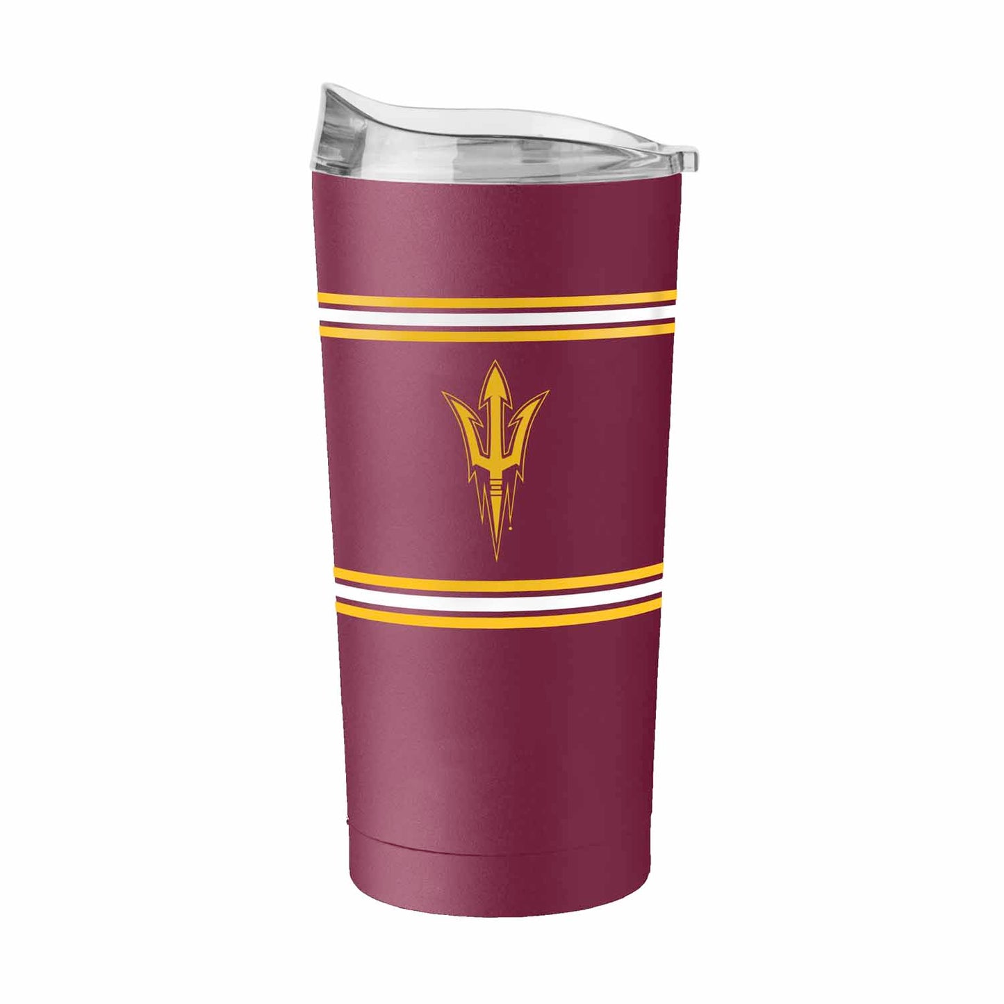Arizona State Sun Devils 20 oz Stripe Powder Coat Tumbler Vacuum Insulated - Maroon