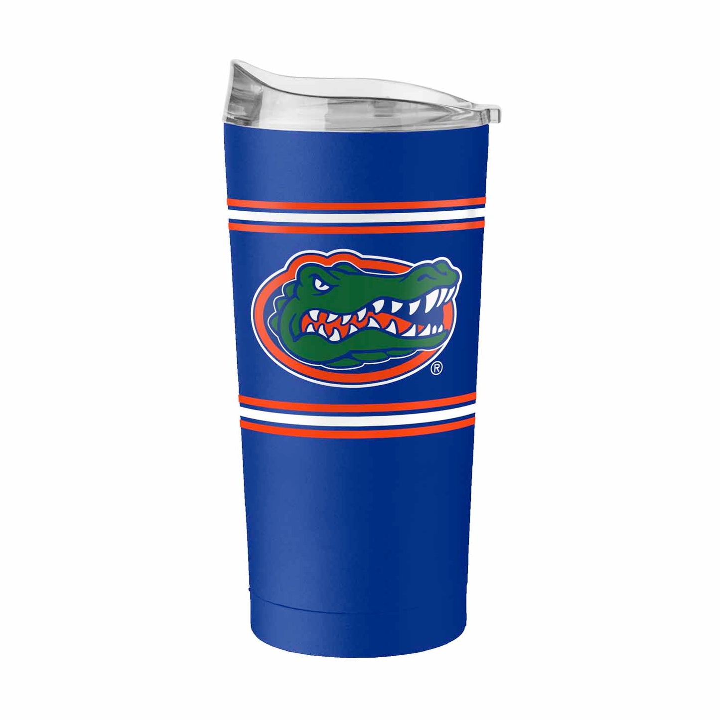 Florida Gators 20 oz Stripe Powder Coat Tumbler Vacuum Insulated - Royal