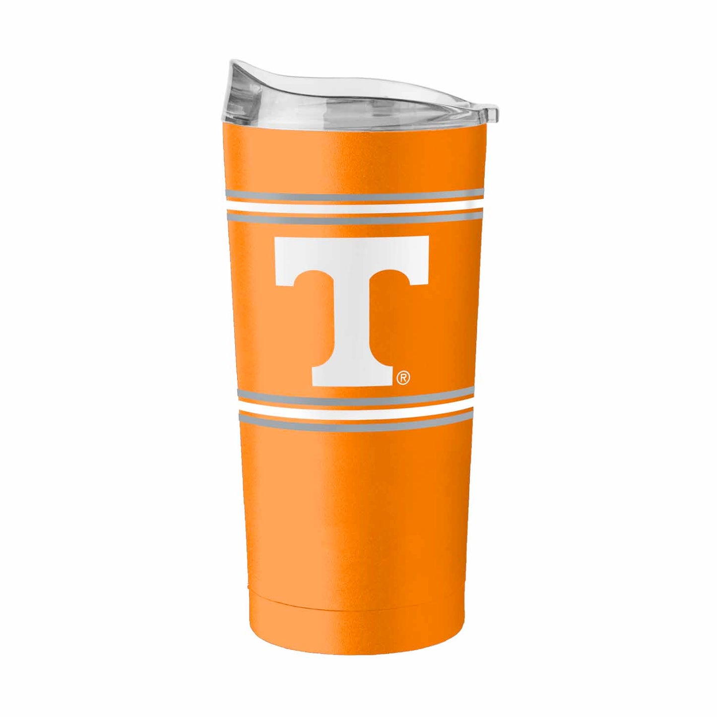 Tennessee Volunteers 20 oz Stripe Powder Coat Tumbler Vacuum Insulated - Light Orange