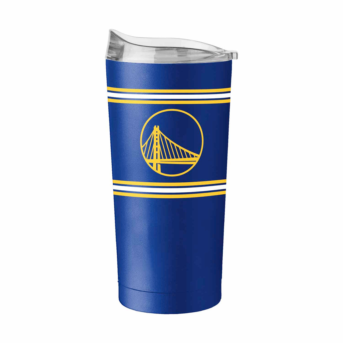Golden State Warriors 20 oz Stripe Powder Coat Tumbler Vacuum Insulated - Royal