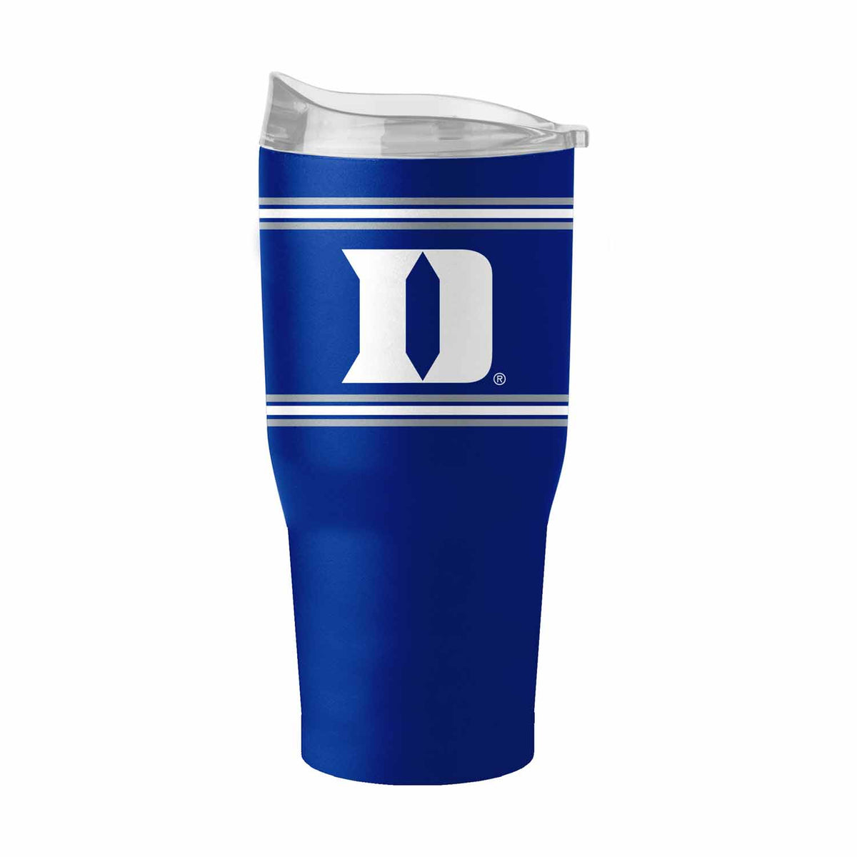 Duke Blue Devils NCAA 30 oz Stripe Powder Coat Tumbler Vacuum Insulated - Royal