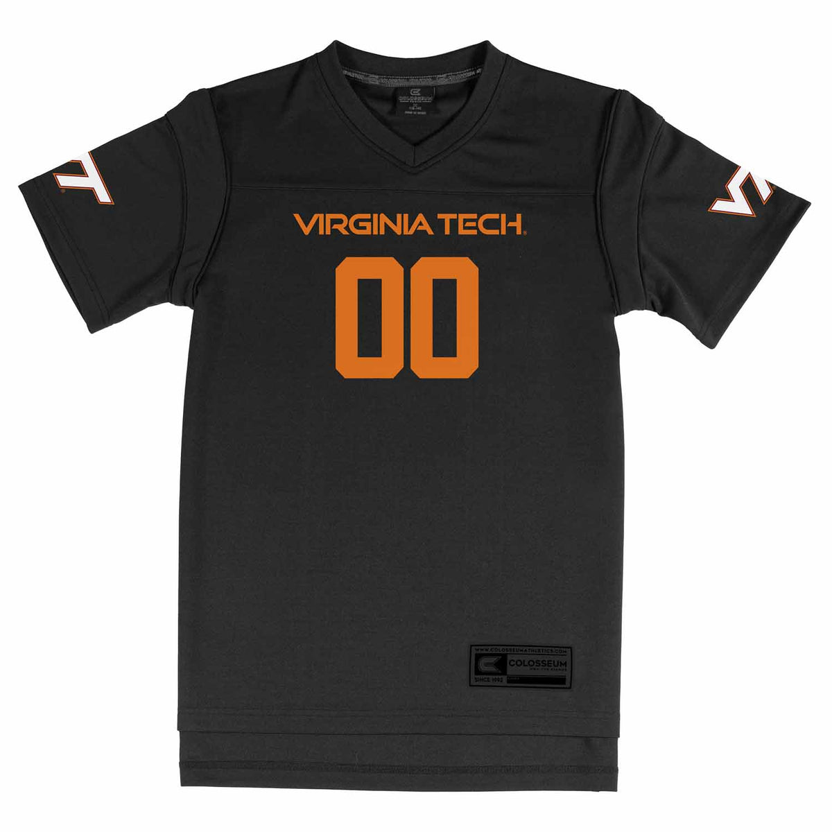 Virginia Tech Hokies NCAA College Football Jersey Youth Officially licensed NCAA; 100% polyester jersey; screen-printed team graphics front back - Black