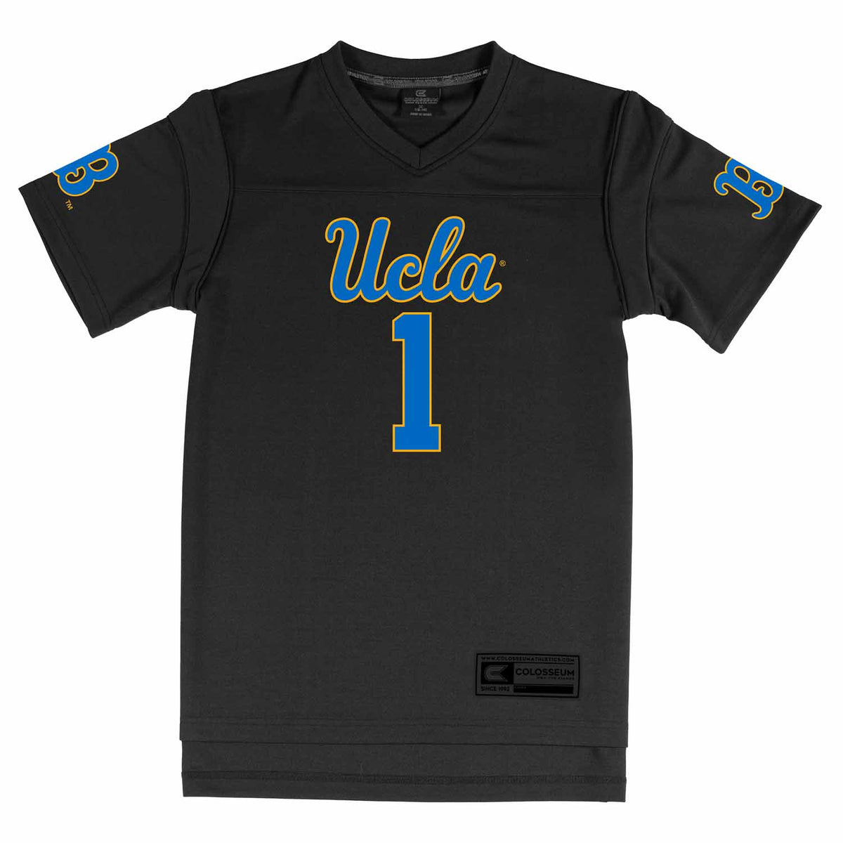 UCLA Bruins NCAA College Football Jersey Youth Officially licensed NCAA; 100% polyester jersey; screen-printed team graphics front back - Black