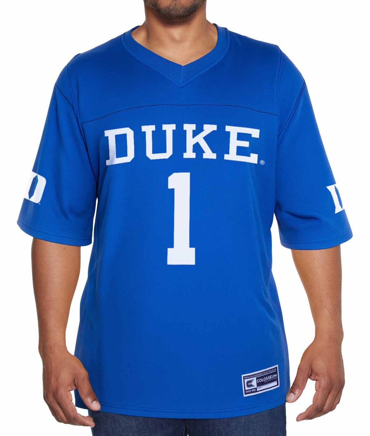 Duke Blue Devils NCAA College Football Jersey Men Women Officially licensed NCAA; 100% polyester jersey; screen-printed team graphics front - Royal