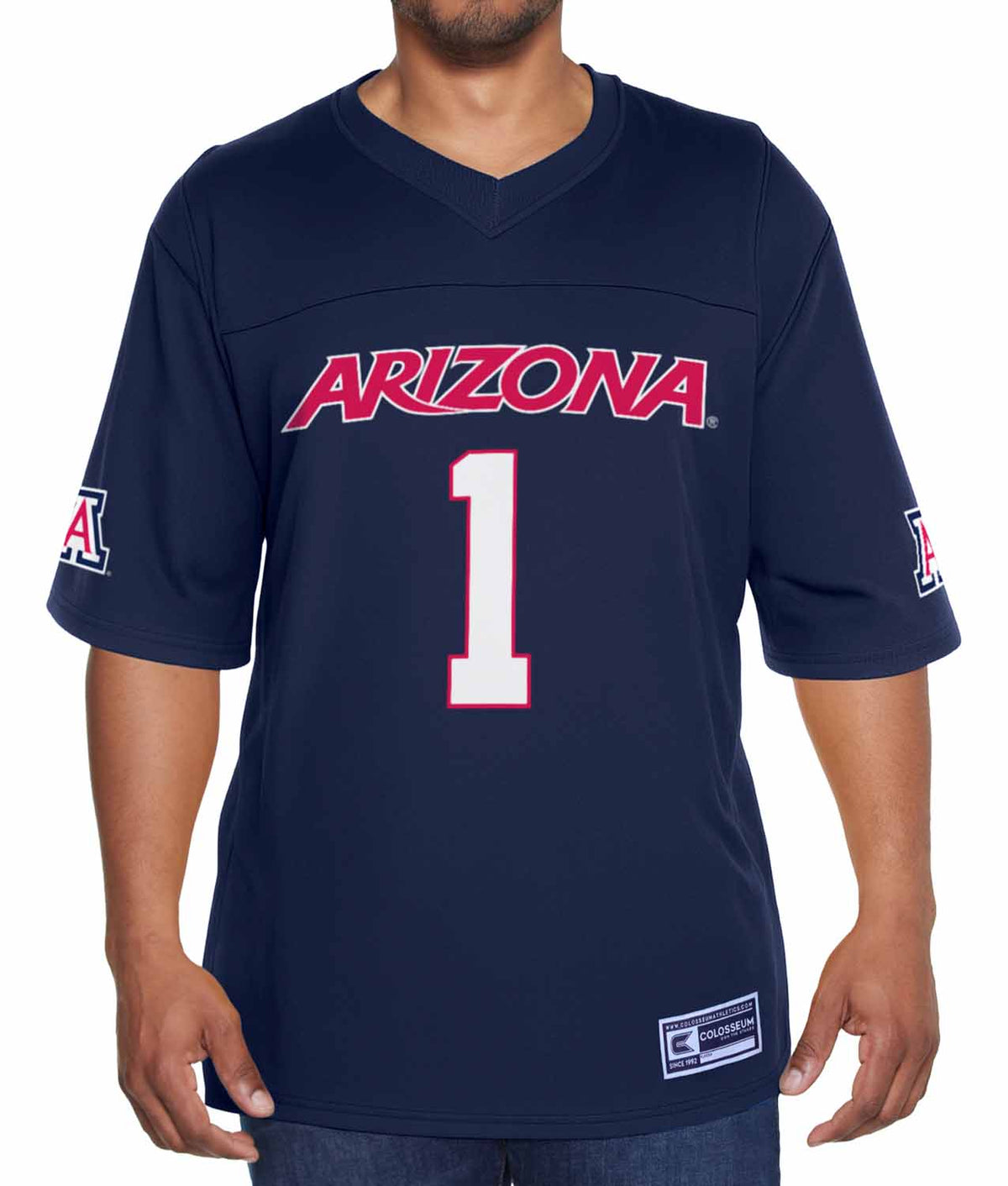 Arizona Wildcats NCAA College Football Jersey Men Women Officially licensed NCAA; 100% polyester jersey; screen-printed team graphics front - Navy