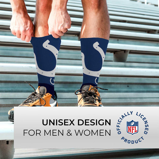 Indianapolis Colts NFL Youth V Curve Socks - Navy