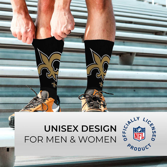 New Orleans Saints NFL Youth V Curve Socks - Team Color