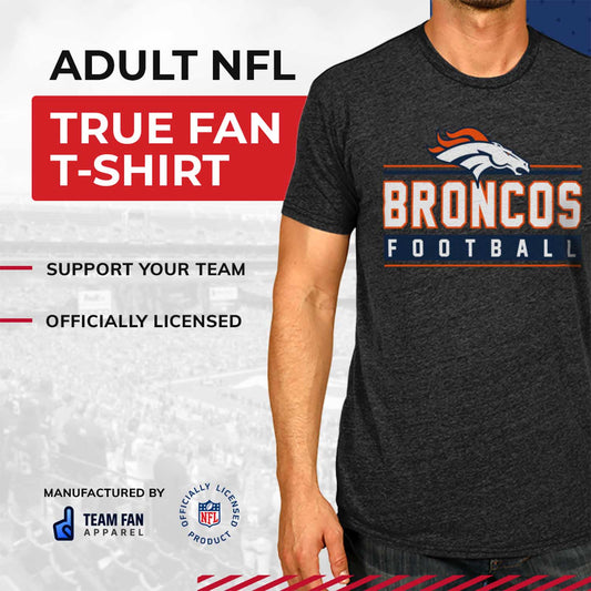 Denver Broncos NFL Adult MVP True Fan T-Shirt - Charcoal