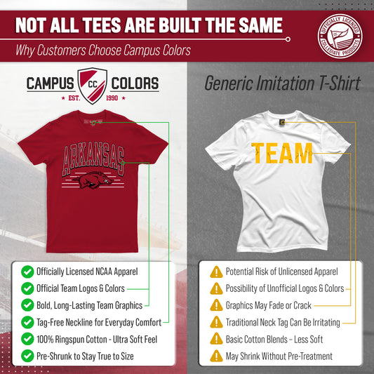 Arkansas Razorbacks NCAA Overtime Classics Unisex T-Shirt - Cardinal