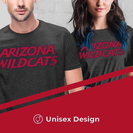 Arizona Wildcats NCAA Cotton Blend Charcoal T-Shirt Men Women - Charcoal