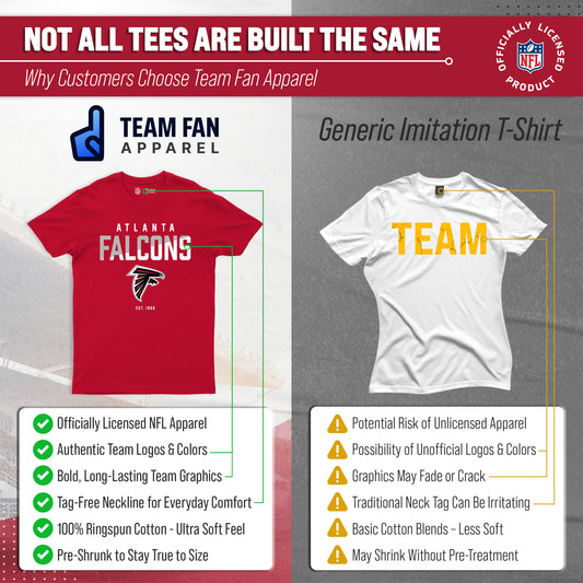 Atlanta Falcons NFL Color Block Tee - Red