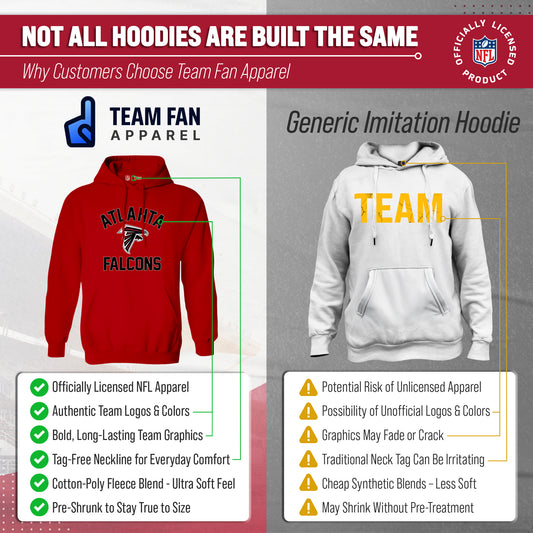 Atlanta Falcons Gameday Hoodie Pullover Sweatshirt - Red