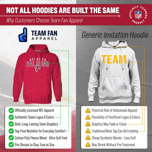 Atlanta Falcons Starting Fresh Fleece Hoodie - Red