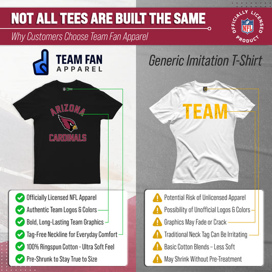 Arizona Cardinals NFL Gameday T-Shirt for Men and Women - Black