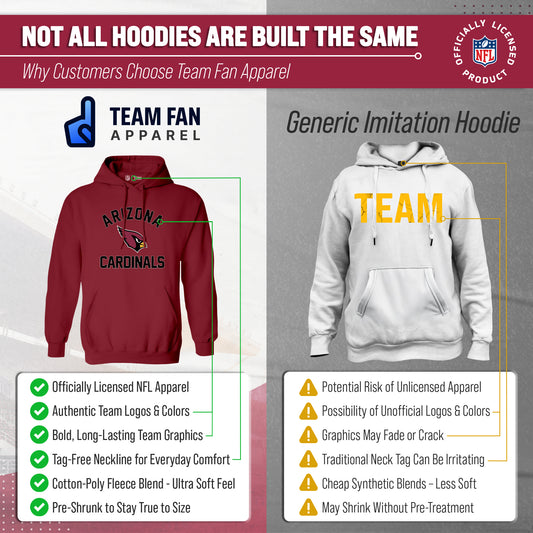 Arizona Cardinals Gameday Hoodie Pullover Sweatshirt - Cardinal