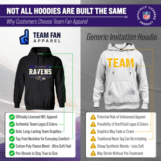 Baltimore Ravens Charcoal Gameday Hoodie - Charcoal