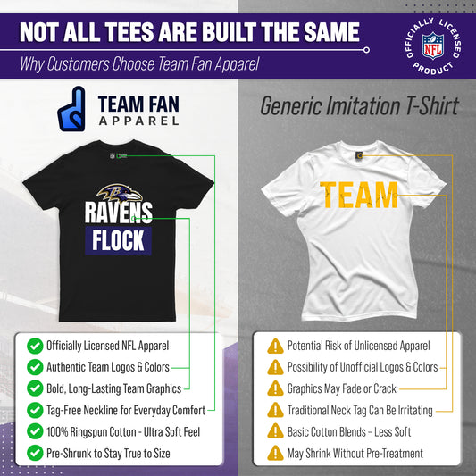 Baltimore Ravens NFL Team Slogan T-Shirt - Black