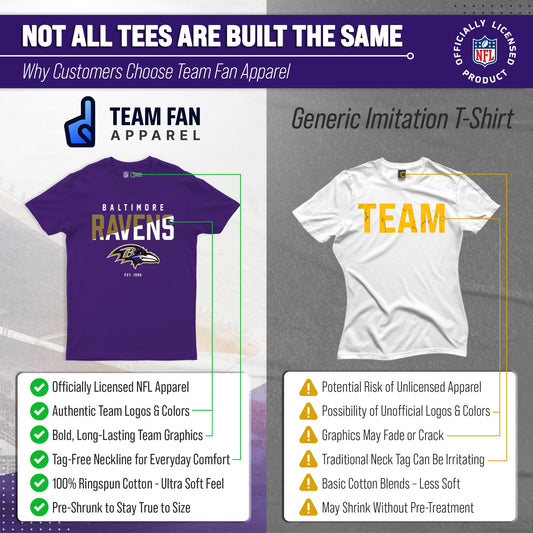 Baltimore Ravens NFL Color Block Tee - Purple