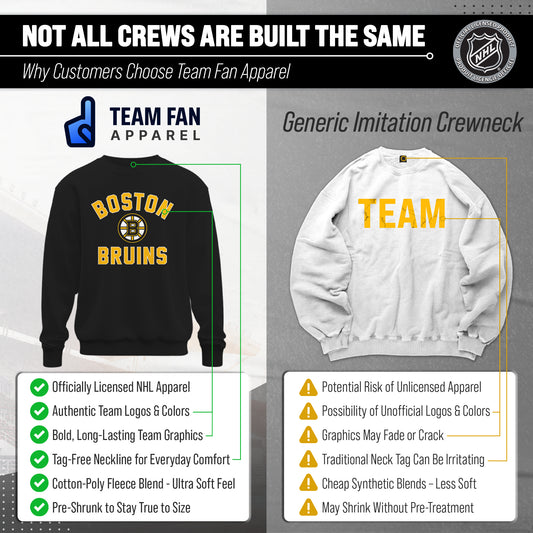 NFL Gameday Crewneck Sweatshirt, Cotton Fleece Pullover Men Women