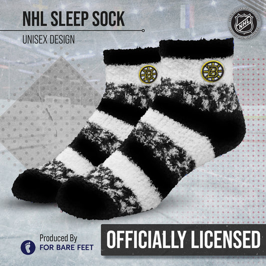 Boston Bruins NHL Unisex Cozy Sleep Socks - Black