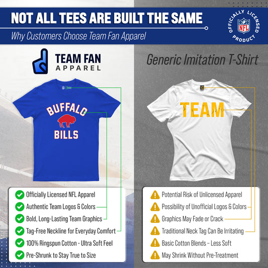 Buffalo Bills Mens Womens Retro Gameday Tee - Royal