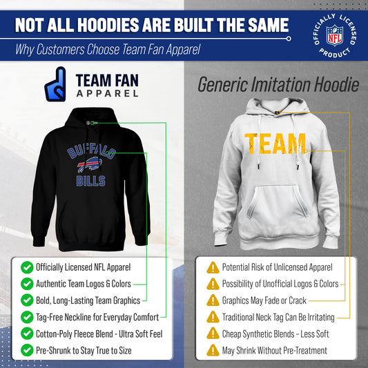 Buffalo Bills Gameday Hoodie Pullover Sweatshirt - Black