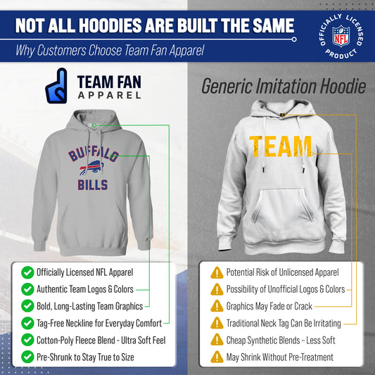 Buffalo Bills Team Fan Apparel NFL Gameday Hoodie - Sport Gray