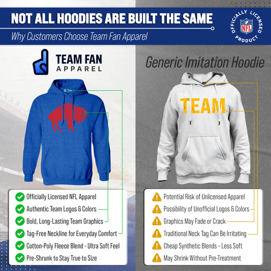 Buffalo Bills Modern Throwback Fleece Hoodie - Royal