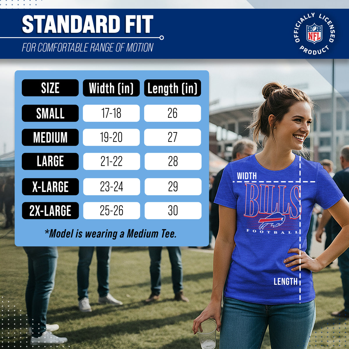 Buffalo Bills Overtime Blueprint Women's NFL Short Sleeve T-Shirt - Royal