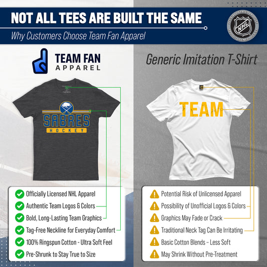 Buffalo Sabres T-Shirt NHL Heather Charcoal - Charcoal