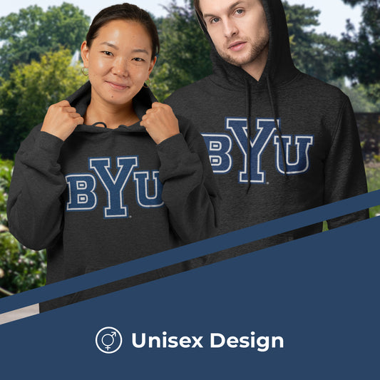 BYU Cougars NCAA Fan Hoodie Sweatshirt Men Women - Charcoal