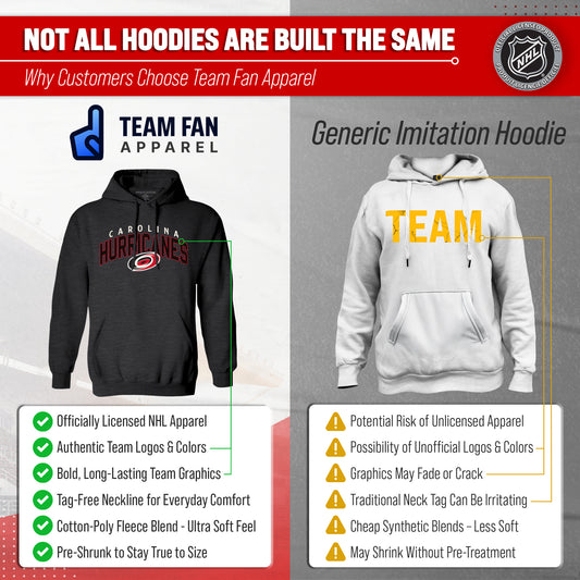Carolina Hurricanes Hurricanes Hoodie Fleece Sweatshirt for Men and Women - Black Heather