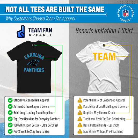 Carolina Panthers NFL Gameday T-Shirt for Men and Women - Black
